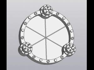 Flowerpot Techno 3D Druckmodell