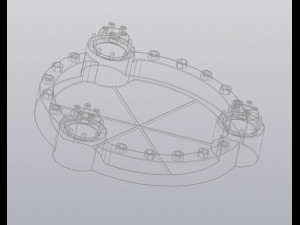 Flowerpot Techno 3D Druckmodell