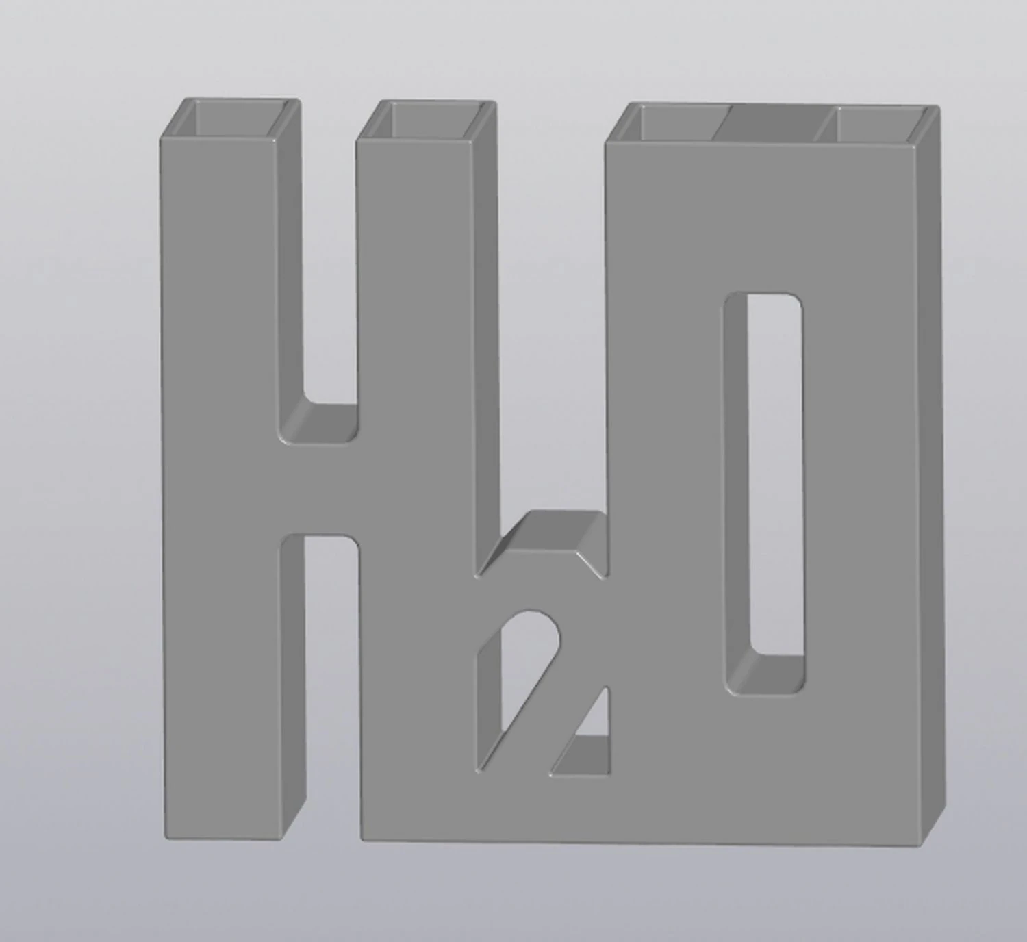 Vase Pencil holder H2O 3D Print Model .c4d .max .obj .3ds .fbx .stl .blend