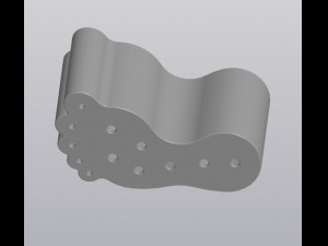Flowerpot Foot print 3D प्रिंट मॉडल