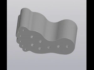 Flowerpot Foot print 3D Print Model