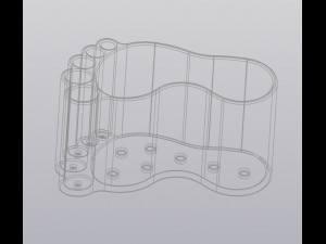 Flowerpot Foot print 3D प्रिंट मॉडल
