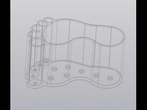 Flowerpot Foot print 3D Print Model