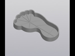 Flowerpot Foot print 3D प्रिंट मॉडल