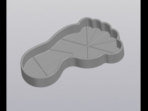 Flowerpot Foot print 3D प्रिंट मॉडल