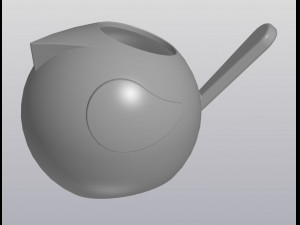 Flowerpot Vase Bird 3D 打印模型