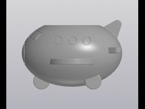 Flowerpot Holder for small things Airplane 3D 프린트 모델