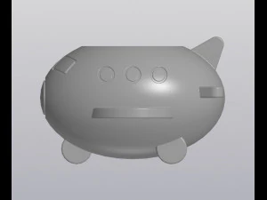 Flowerpot Holder for small things Airplane 3D Print Model