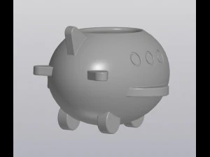 Flowerpot Holder for small things Airplane 3D Print Model
