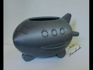 Вазон Тримач для дрібниць Літак 3D Принт Модель