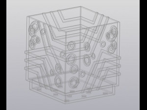 Flowerpot High Tech 3D 프린트 모델