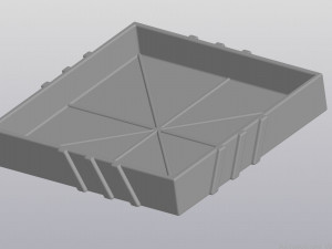 Flowerpot High Tech 3D 프린트 모델