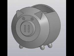 Flowerpot Holder for small things Piglet 3D Print Models