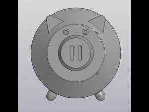 Flowerpot Holder for small things Piglet 3D Print Model