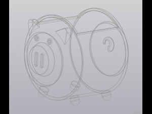 Flowerpot Holder for small things Piglet 3D Print Model