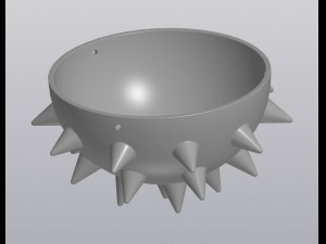 Hanging Barbed planter 3D Print Model