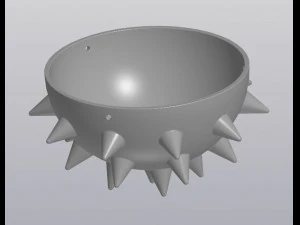 Hanging Barbed planter 3D Print Model