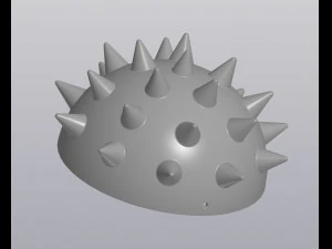 Hanging Barbed planter 3D Print Model