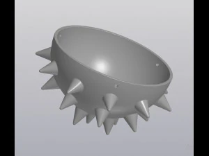 Hanging Barbed planter 3D Print Model
