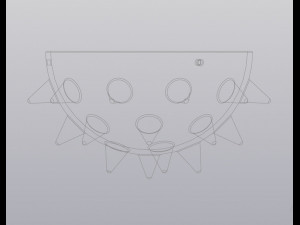 Hanging Barbed planter 3D Print Model