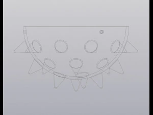 Hanging Barbed planter 3D Print Model