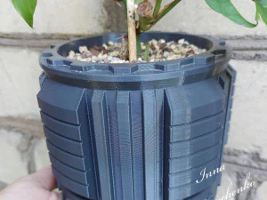 Penanam tekno Model Cetak 3D