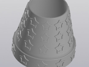 Flowerpot Starry sky Modèles 3D en vedette