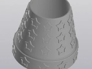 Flowerpot Starry sky 3D Print Model
