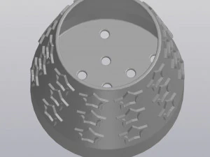 Flowerpot Starry sky 3D Print Model