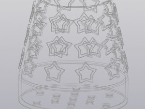 Flowerpot Starry sky Modèles 3D en vedette