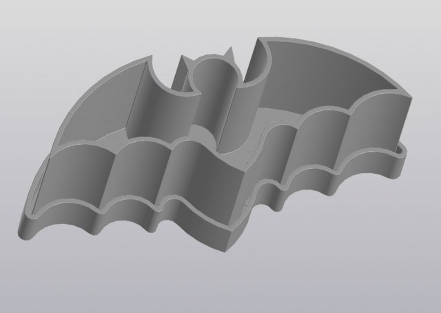 Bat planter 3D 프린트 모델 .c4d .max .obj .3ds .fbx .stl .blend