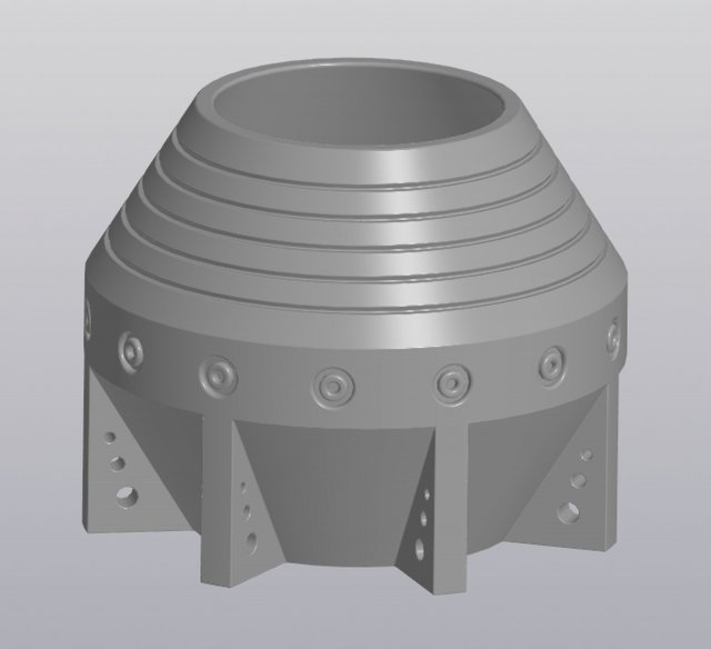 Planter Holder Space style 3D Print Model .c4d .max .obj .3ds .fbx .stl .blend 