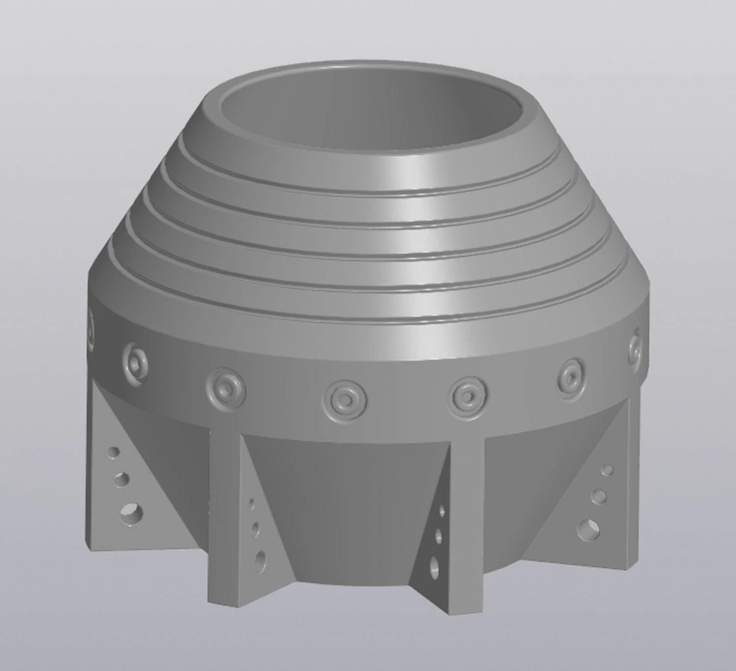 Planter Holder Space style 3D Print Model .c4d .max .obj .3ds .fbx .stl .blend 