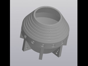 Planter Holder Space style 3D Print Model