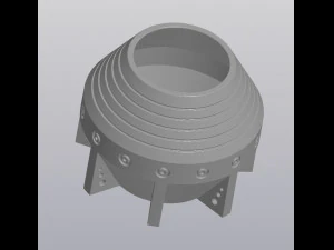 Planter Holder Space style 3D Print Model