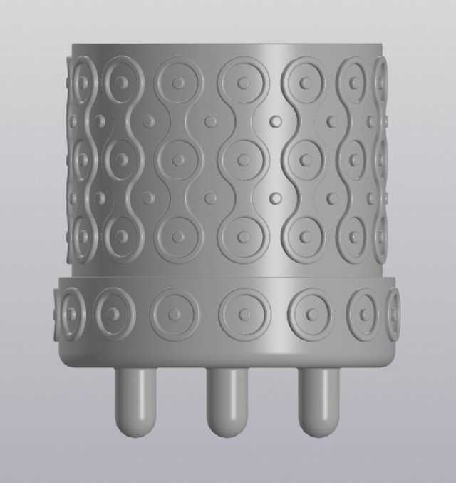 Patterned planter with legs 3Dプリントモデル .c4d .max .obj .3ds .fbx .stl .blend 