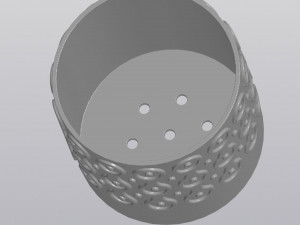 Patterned planter with legs 3Dプリントモデル
