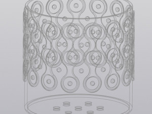 Patterned planter with legs 3Dプリントモデル