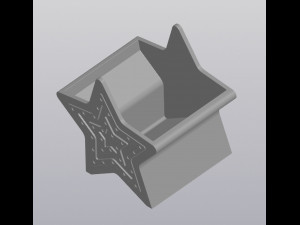 Planter Penholder Star 3D-printmodel
