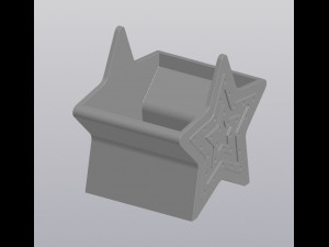 Planter Penholder Star 3D-printmodel