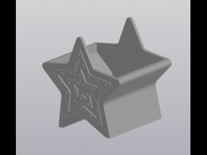 Planter Penholder Star 3D-printmodel