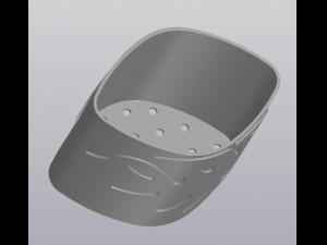 Flowerpot Monstera 2 leafs 3D 打印模型