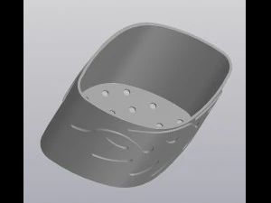 Flowerpot Monstera 2 leafs 3D Print Model
