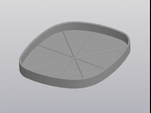 Flowerpot Monstera 2 leafs 3D 打印模型