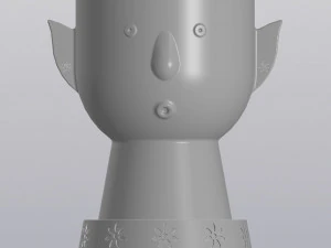 Flower Elf Planter 3D Print Model