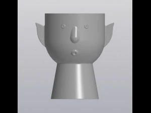 Flower Elf Planter 3D Print Model