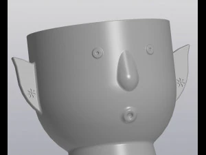 Flower Elf Planter 3D Print Model