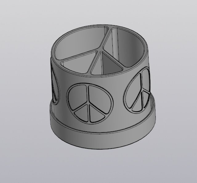 Planter Peace 3D Принт Модель .c4d .max .obj .3ds .fbx .stl .blend