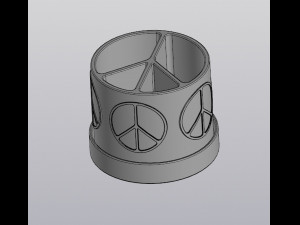 Planter Peace 3D Print Model