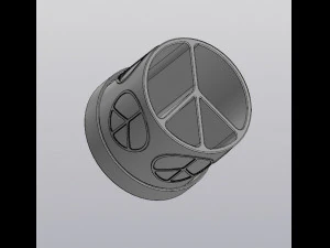 Planter Peace 3D Print Model